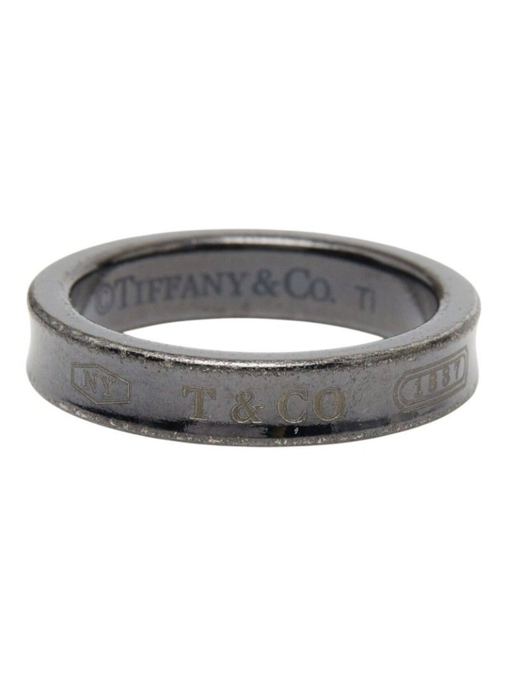 Tiffany & Co Narrow Ring Black Titanium